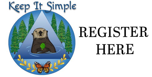 2022 sea otter logo with register here text.